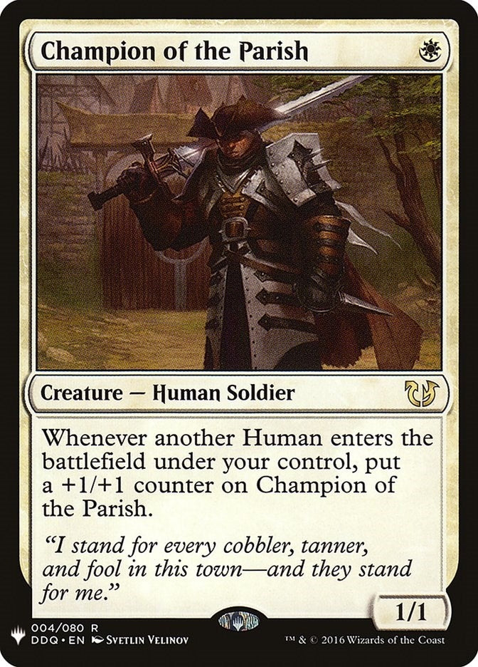 Image for Champion of the Parish (4) (LIST) - Magic: The Gathering