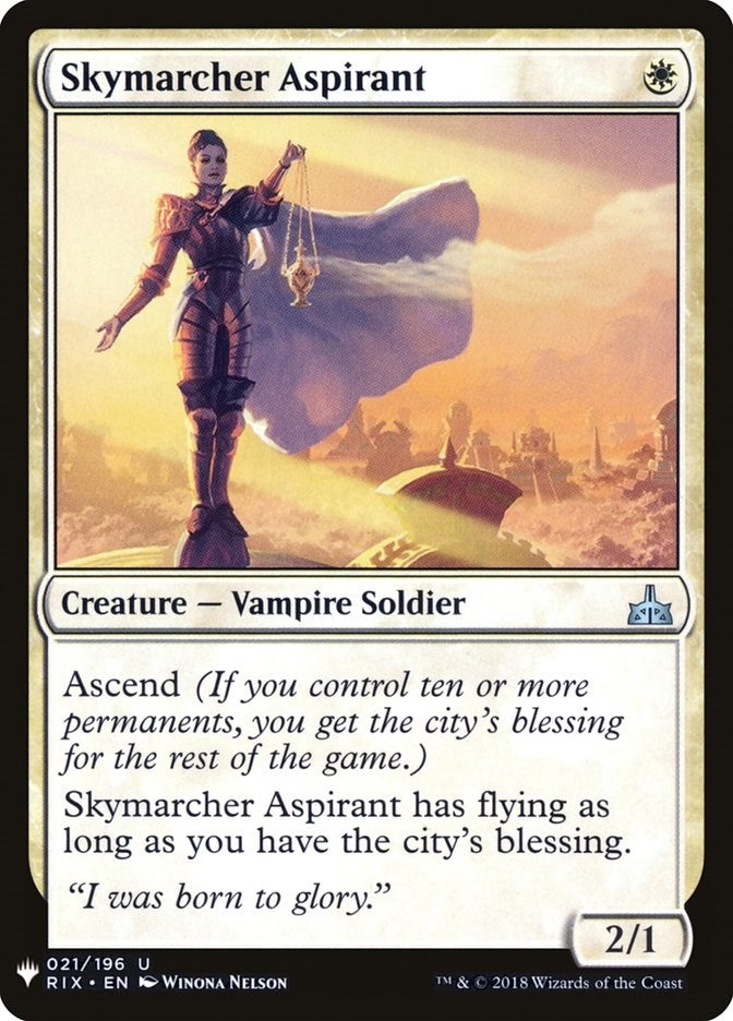 Image for Skymarcher Aspirant (21) (LIST) - Magic: The Gathering