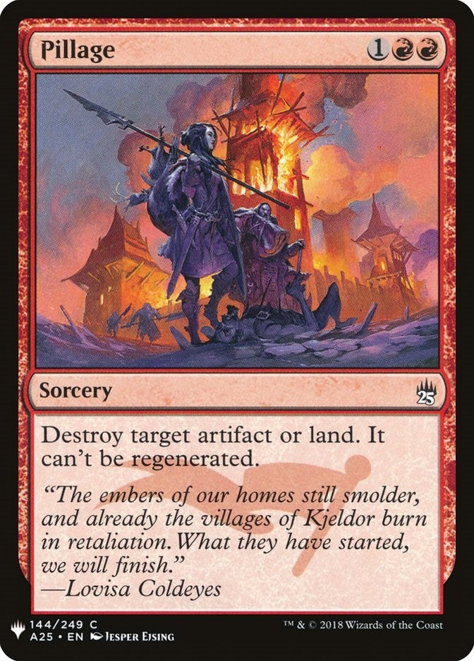 Image for Pillage (144) (LIST) - Magic: The Gathering