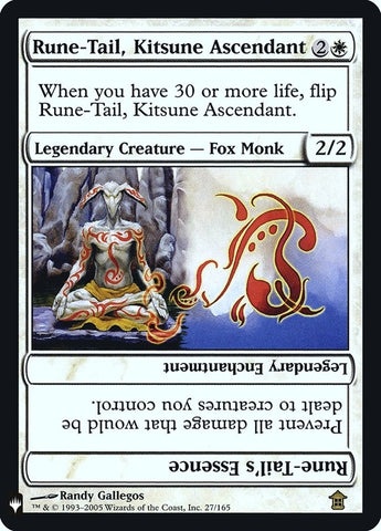 Image for Rune-Tail, Kitsune Ascendant (27) (LIST) - Magic: The Gathering