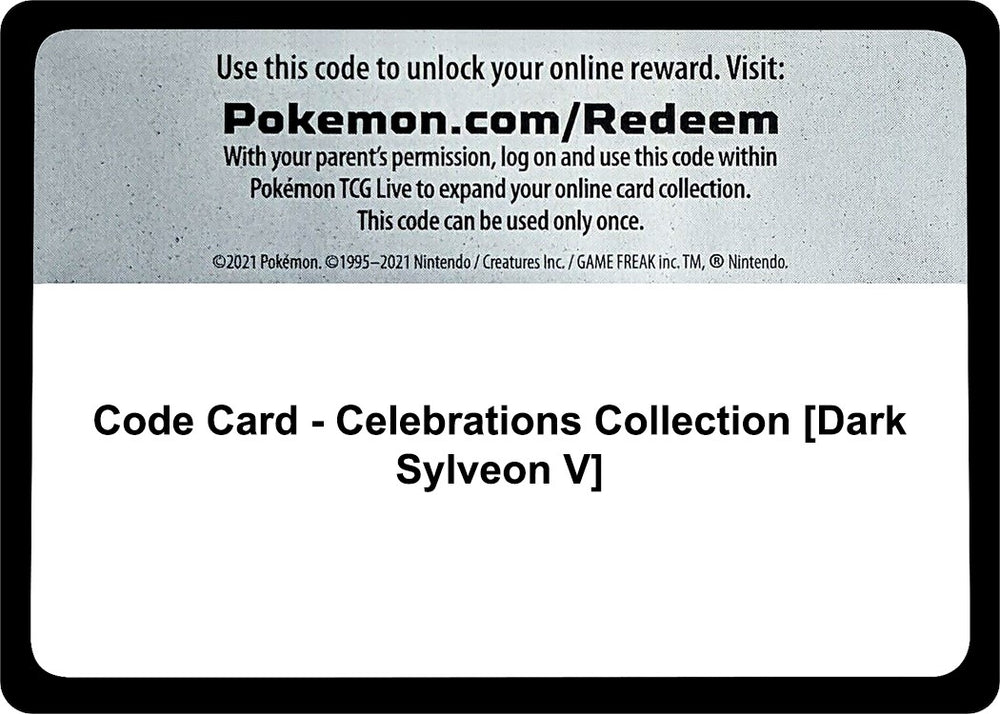 Image for Code Card - Celebrations Collection [Dark Sylveon V] (CLB) - Pokemon