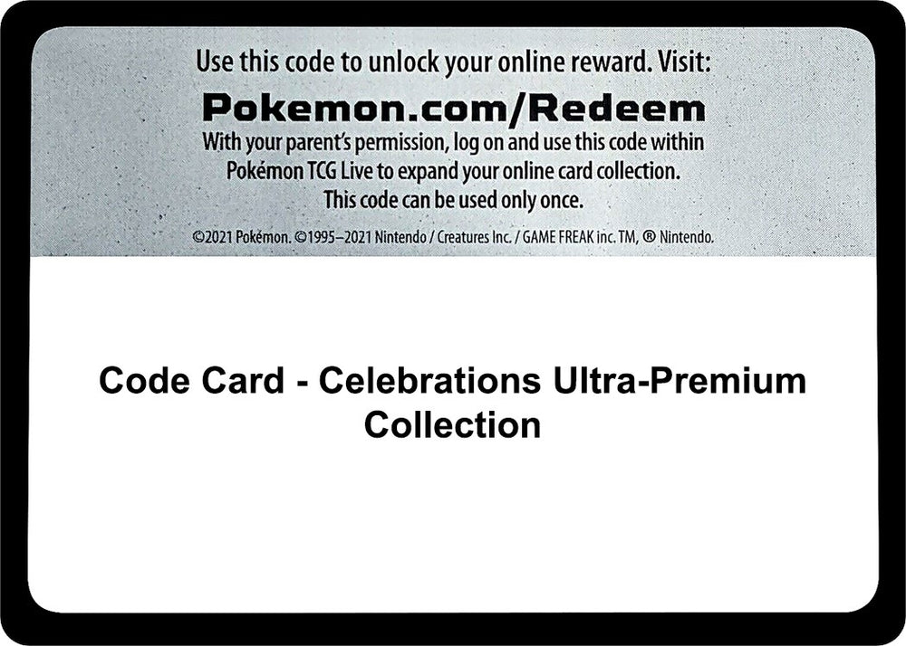 Image for Code Card - Celebrations Ultra-Premium Collection (CLB) - Pokemon