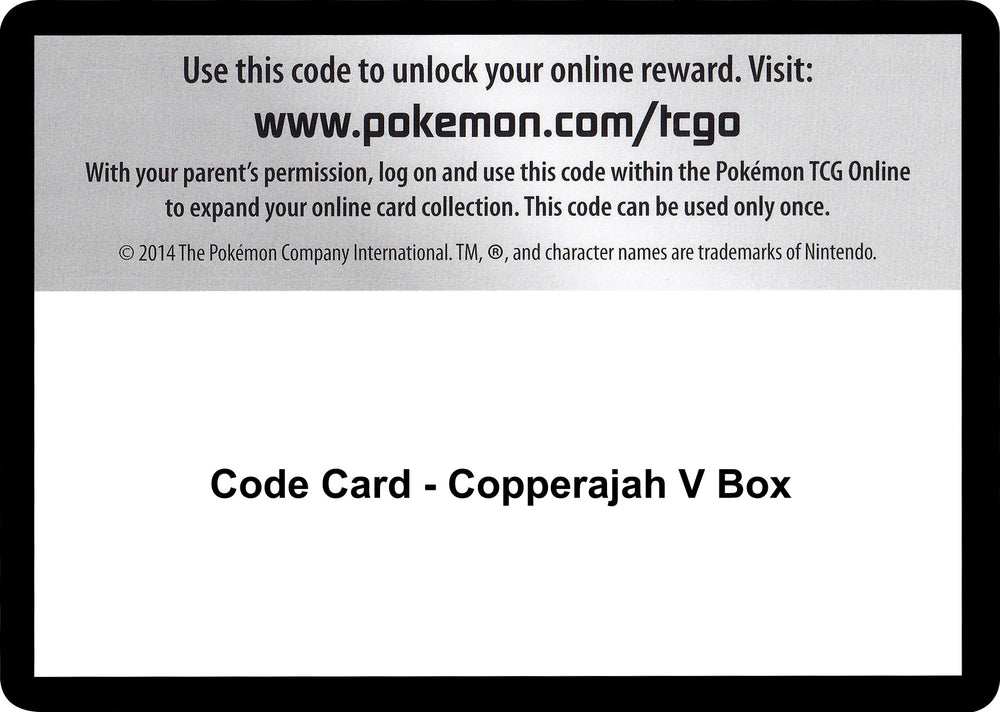 Image for Code Card - Copperajah V Box (SWSH02) - Pokemon