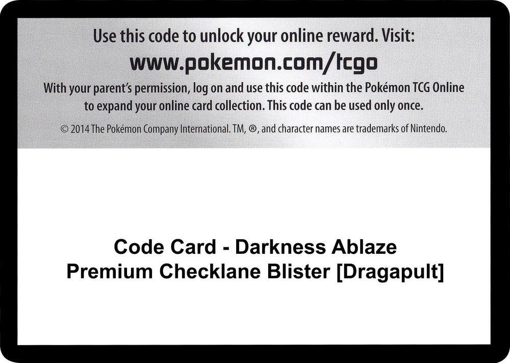 Image for Code Card - Darkness Ablaze Premium Checklane Blister [Grimmsnarl] (SWSH03) - Pokemon