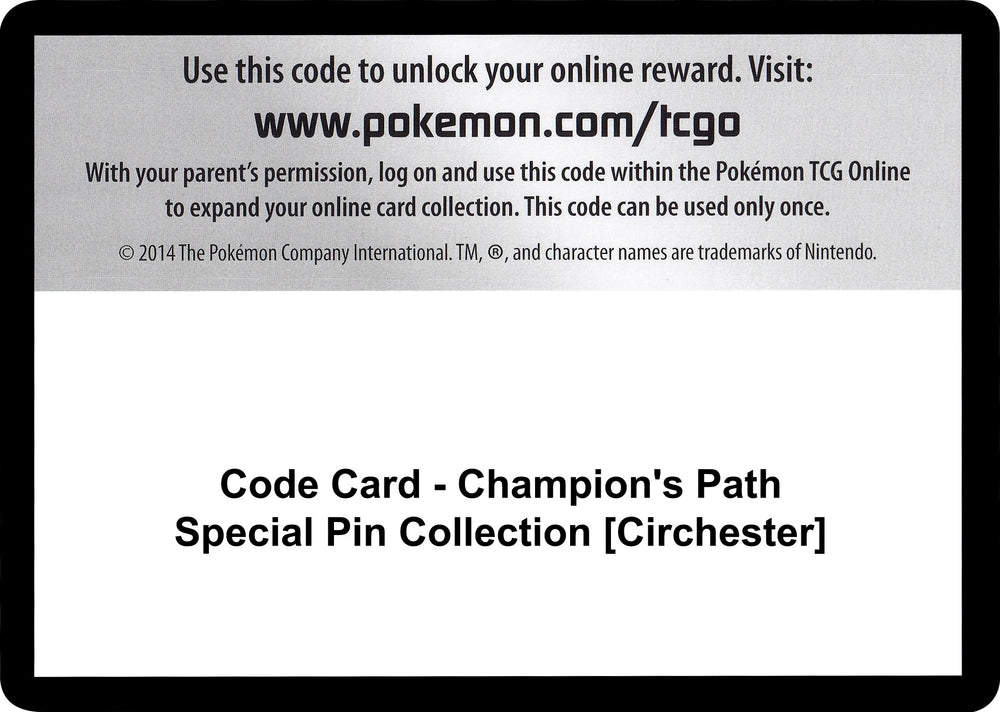 Image for Code Card - Champion's Path Special Pin Collection [Circhester] (CHP) - Pokemon