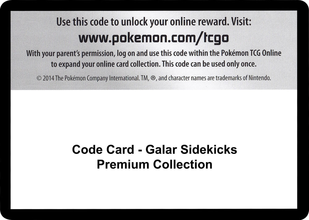 Image for Code Card - Galar Sidekicks Premium Collection (SWSH04) - Pokemon