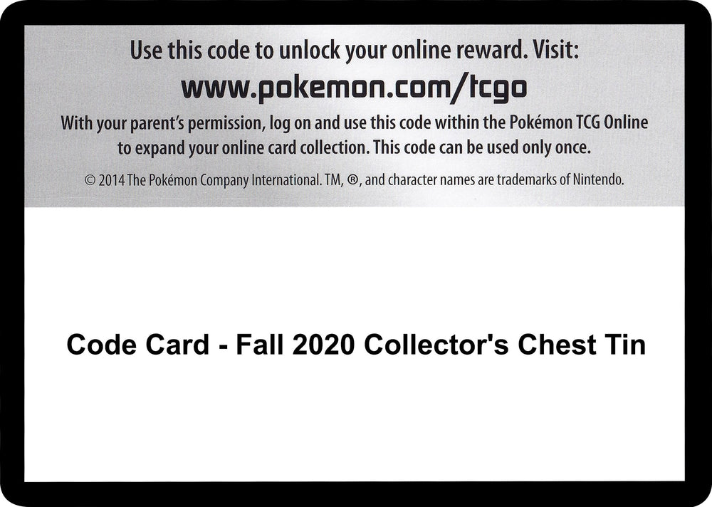 Image for Code Card - Fall 2020 Collector's Chest Tin (SWSH04) - Pokemon