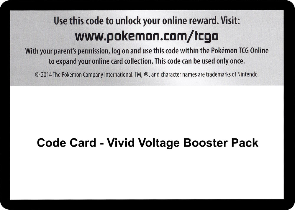 Image for Code Card - Vivid Voltage Booster Pack (SWSH04) - Pokemon