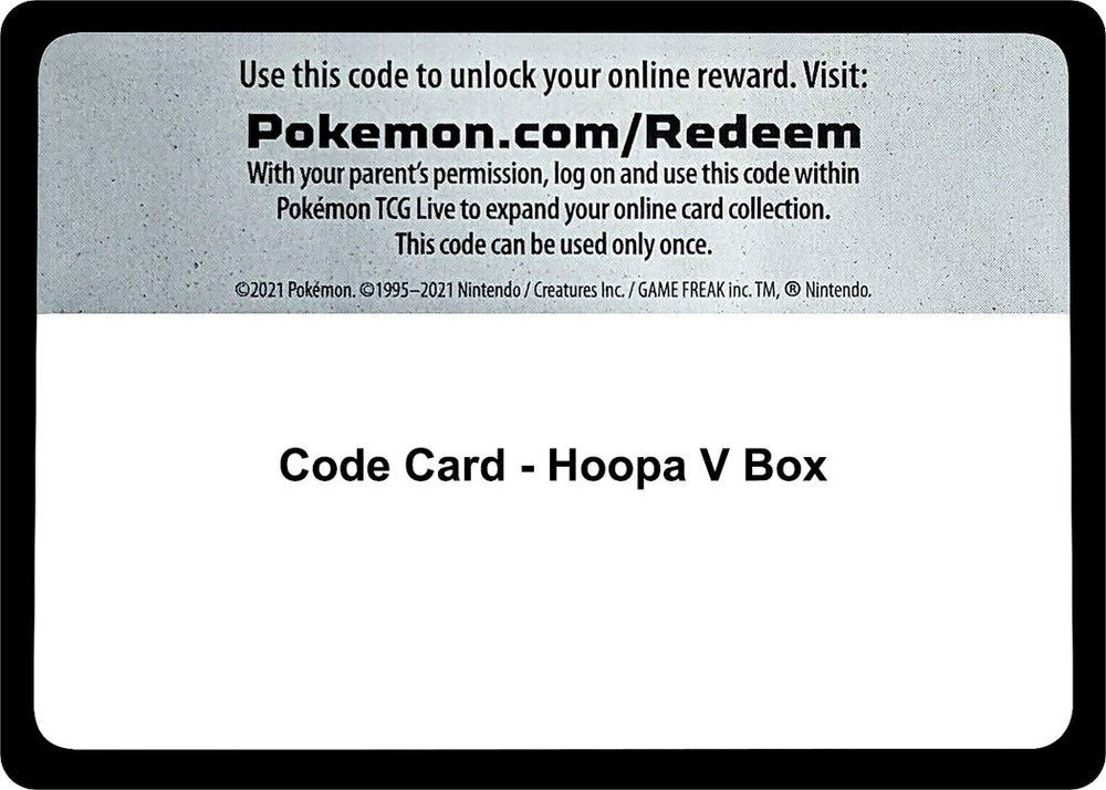 Image for Code Card - Hoopa V Box (SWSH08) - Pokemon