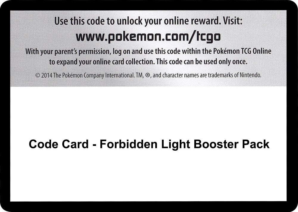 Image for Code Card - Forbidden Light Booster Pack (SM06) - Pokemon