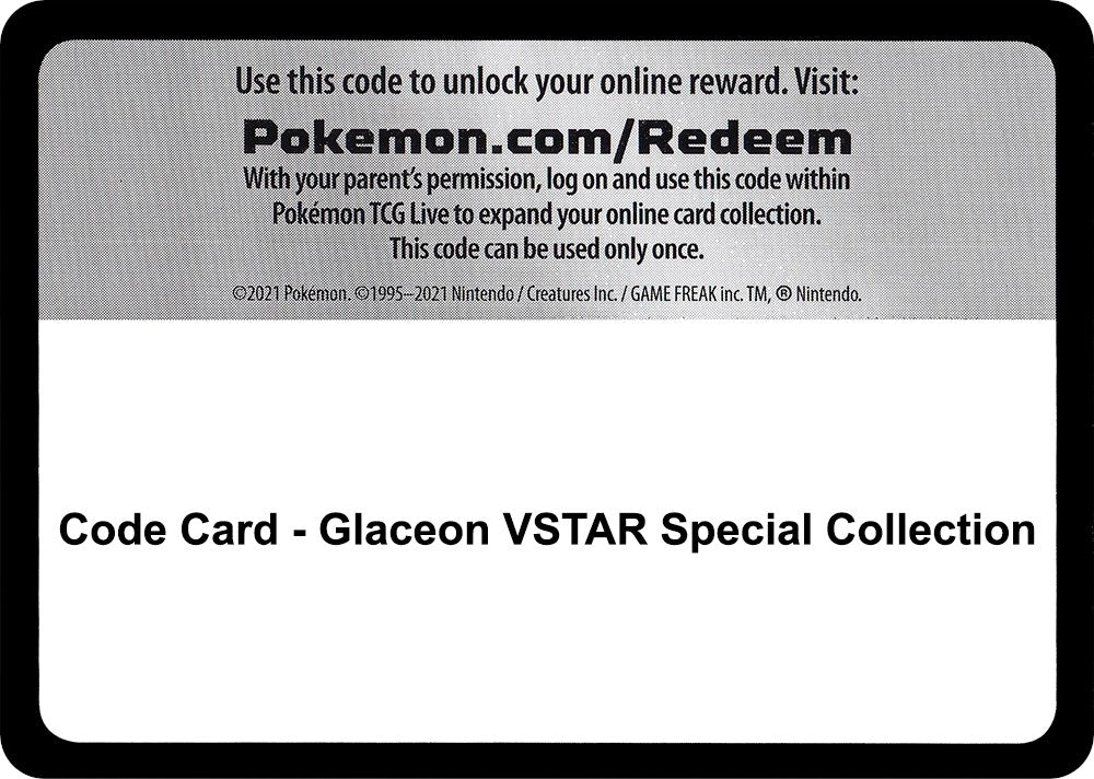 Image for Code Card - Glaceon VSTAR Special Collection (SWSH09) - Pokemon