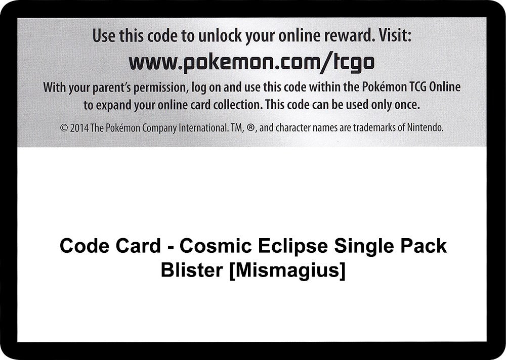Image for Code Card - Cosmic Eclipse Single Pack Blister [Mismagius] (SM12) - Pokemon