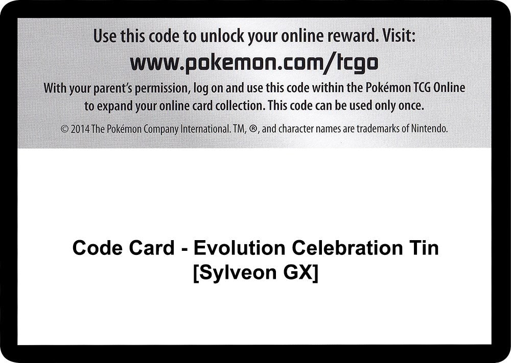 Image for Code Card - Evolution Celebration Tin [Sylveon GX] (CES) - Pokemon
