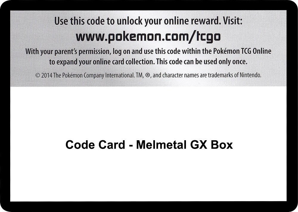 Image for Code Card - Melmetal GX Box (SM9) - Pokemon