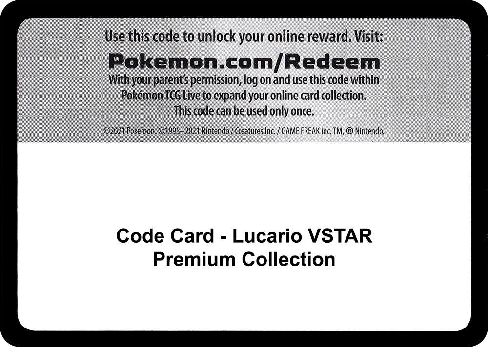 Image for Code Card - Lucario VSTAR Premium Collection (MCAP) - Pokemon