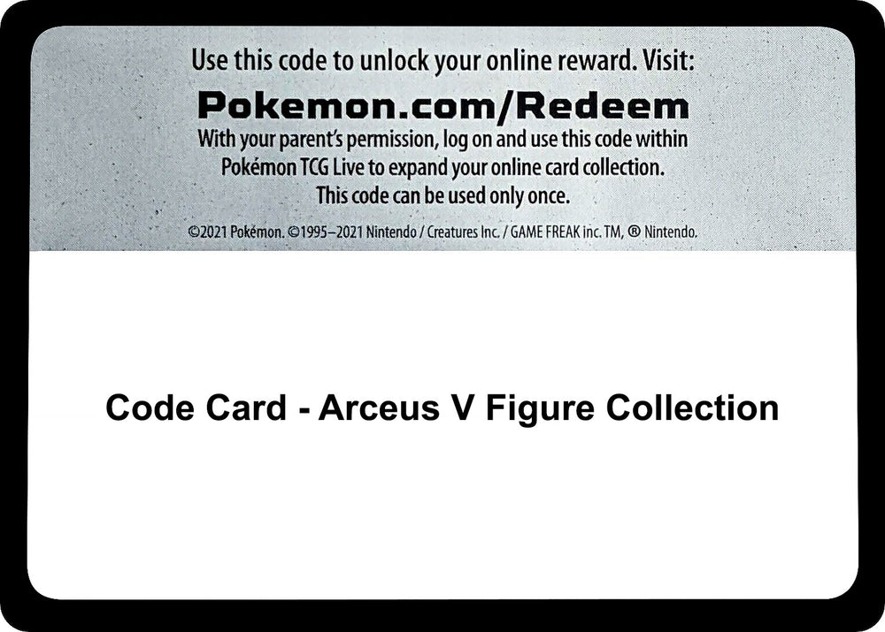 Image for Code Card - Arceus V Figure Collection (SWSH09) - Pokemon