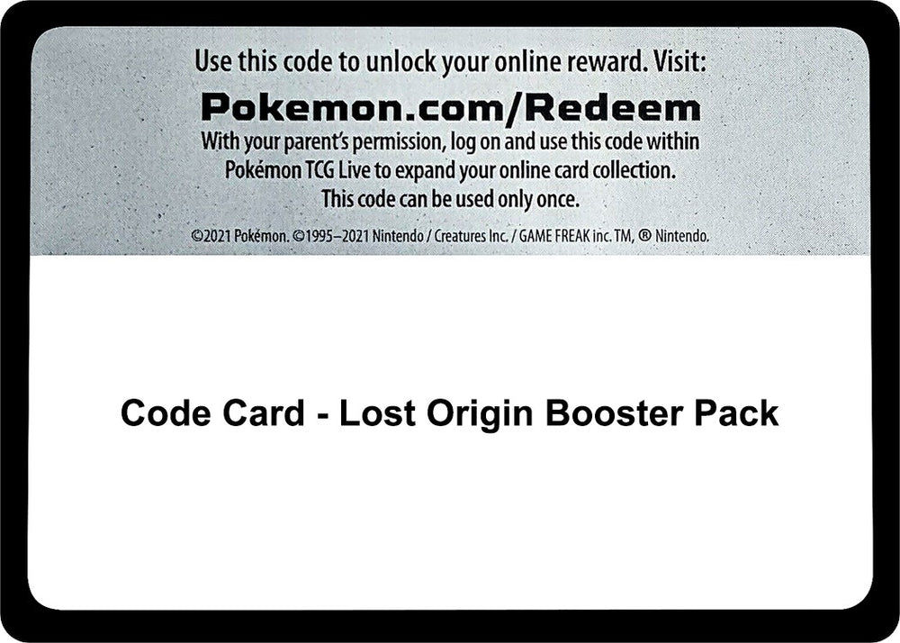 Image for Code Card - Lost Origin Booster Pack (SWSH11) - Pokemon