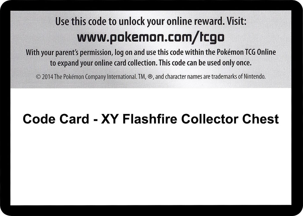 Image for Code Card - XY Flashfire Collector Chest (FLF) - Pokemon