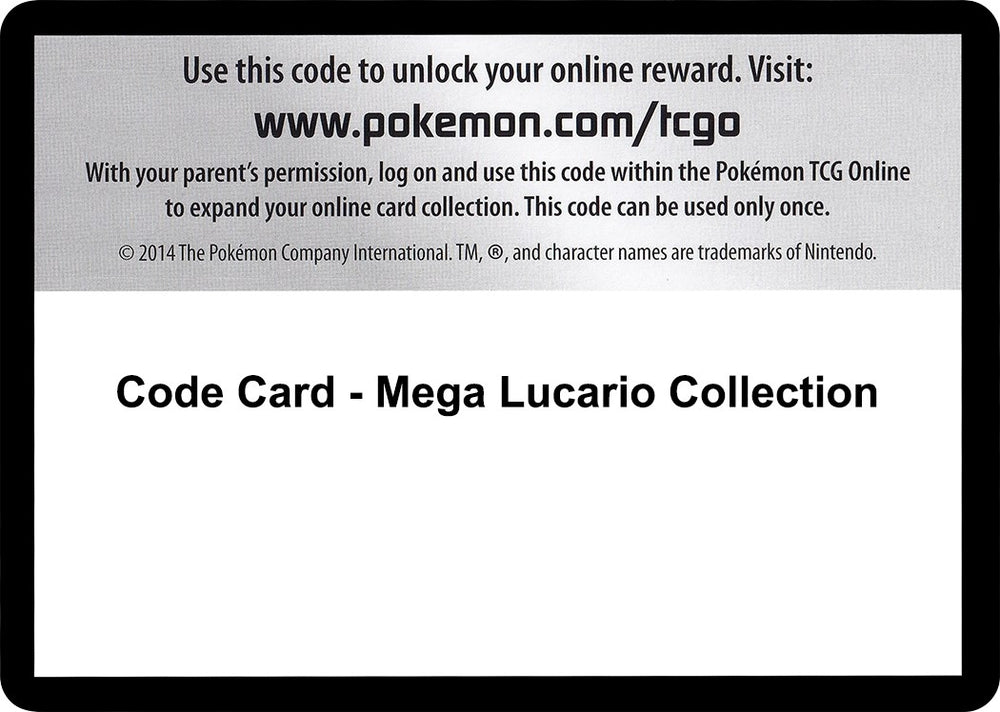 Image for Code Card - Mega Lucario Collection (FFI) - Pokemon