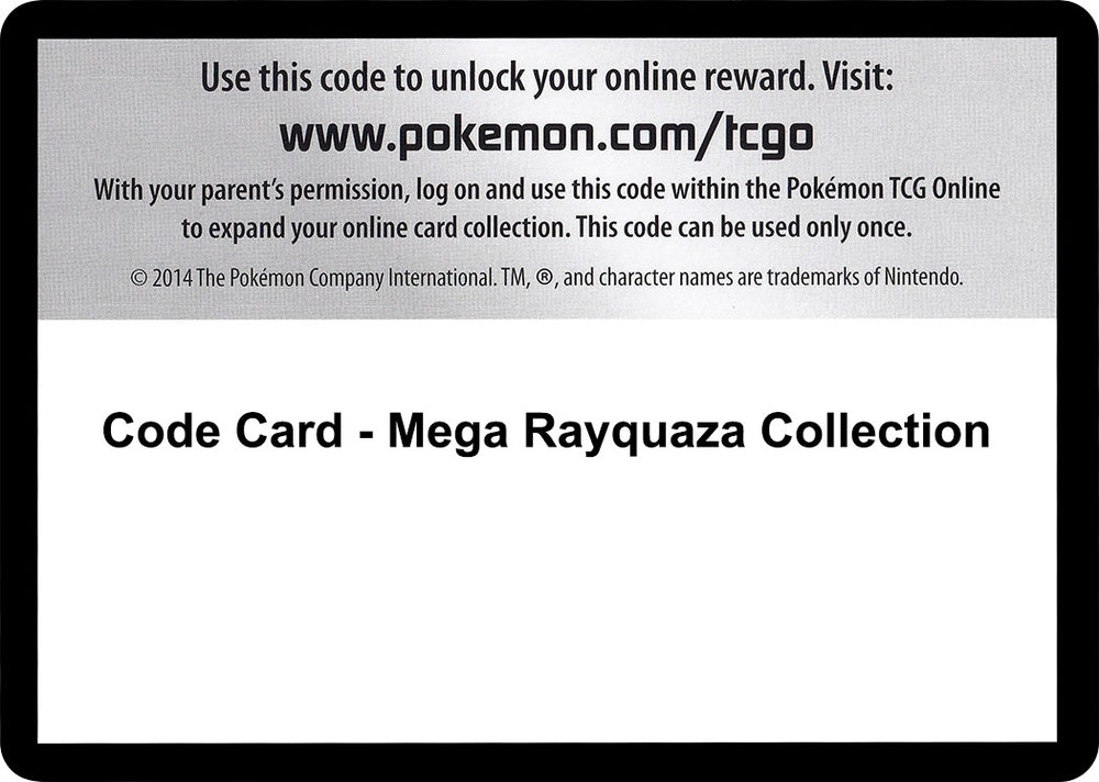 Image for Code Card - Mega Rayquaza Collection (ROS) - Pokemon