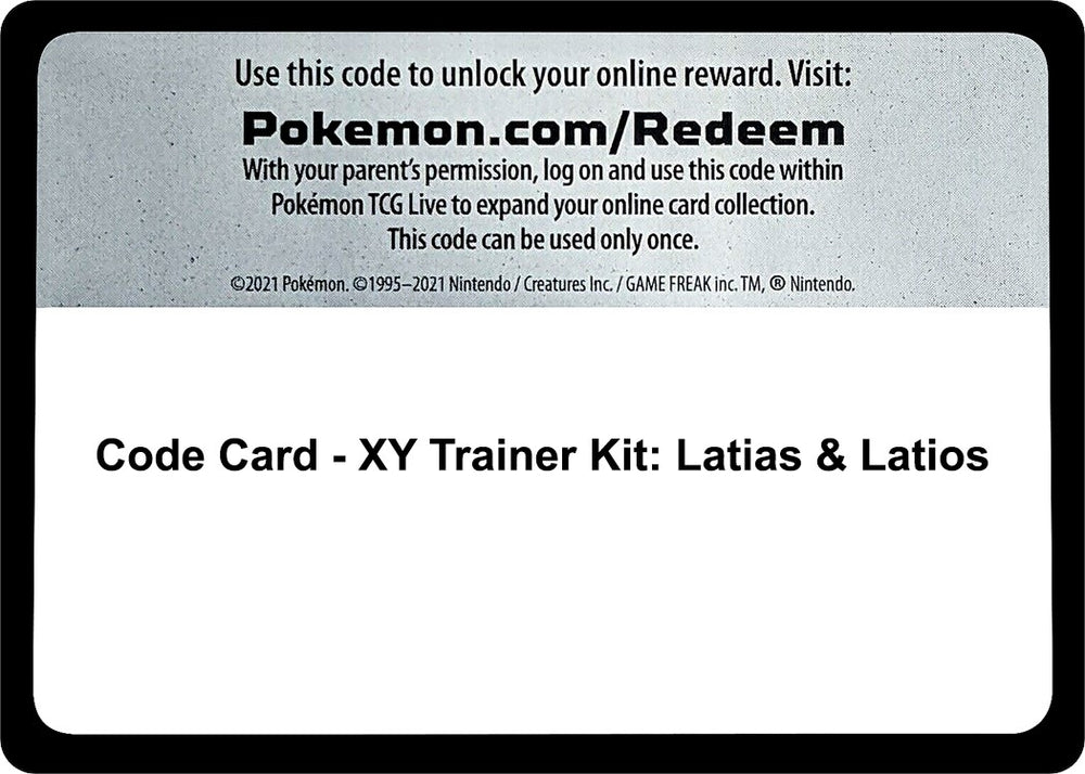 Image for Code Card - XY Trainer Kit: Latias & Latios (PR) - Pokemon