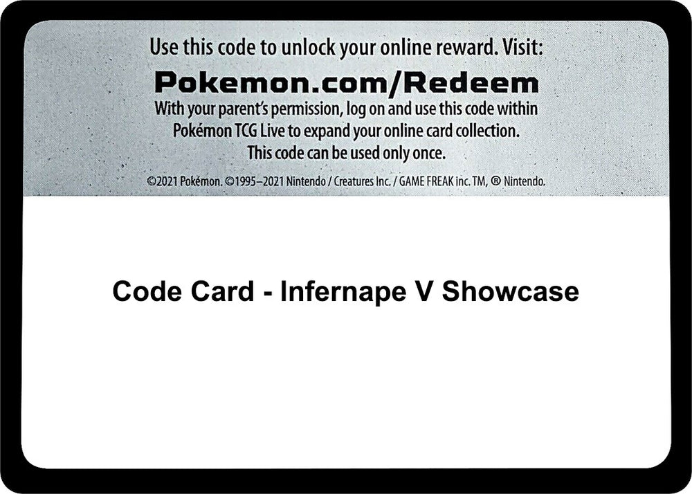 Image for Code Card - Infernape V Showcase (MCAP) - Pokemon