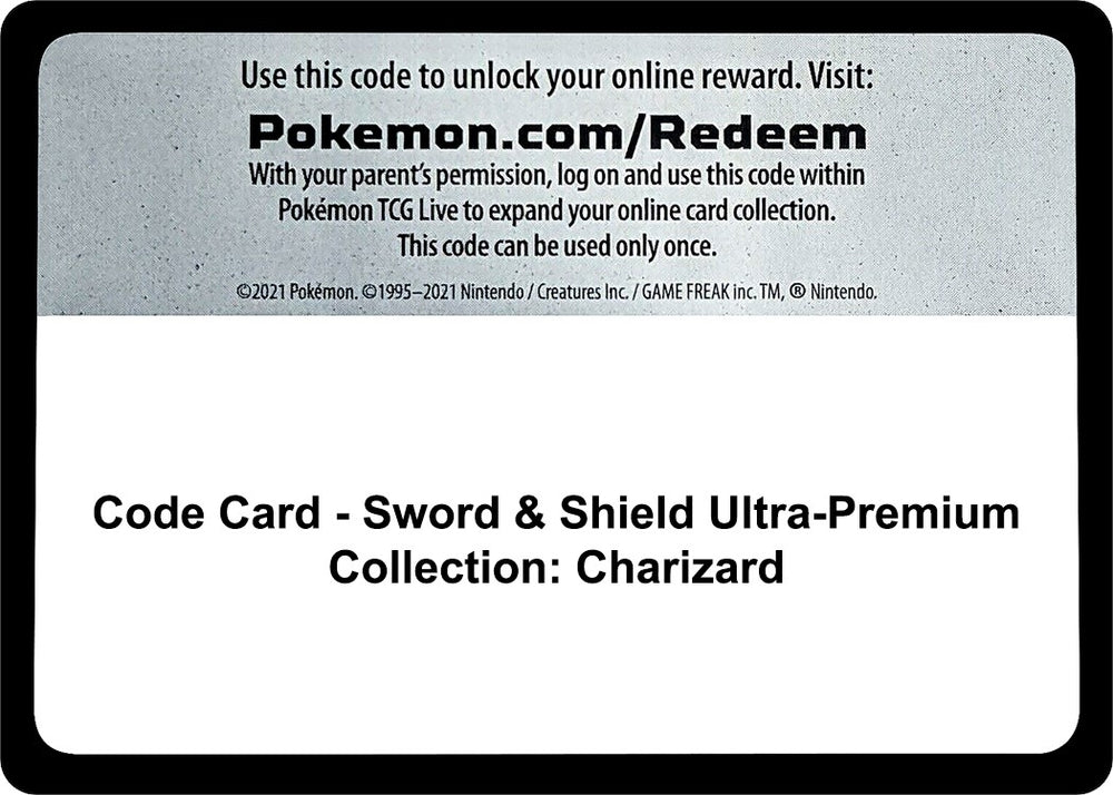 Image for Code Card - Sword & Shield Ultra-Premium Collection: Charizard (MCAP) - Pokemon