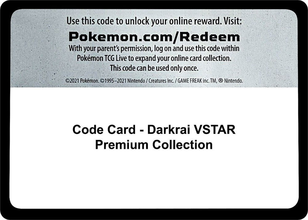 Image for Code Card - Darkrai VSTAR Premium Collection (MCAP) - Pokemon