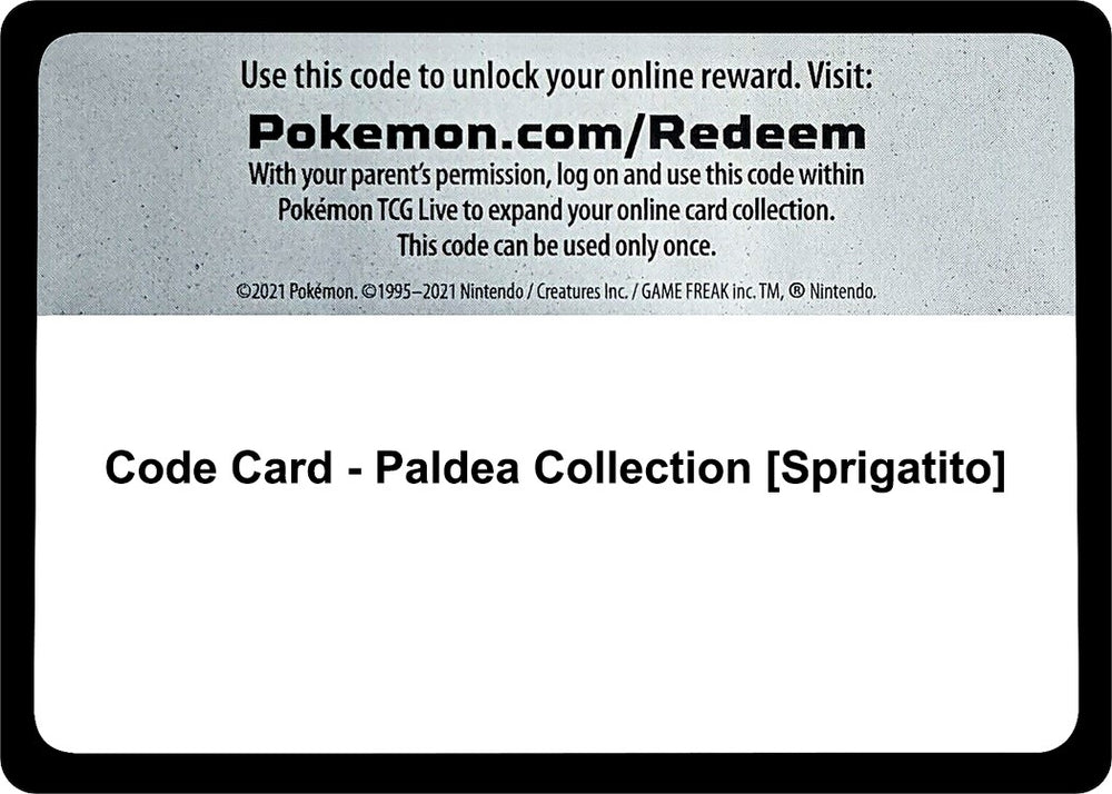 Image for Code Card - Paldea Collection [Sprigatito] (SVI) - Pokemon