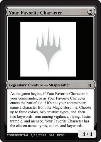 Image for Your Favorite Character - Magic: The Gathering