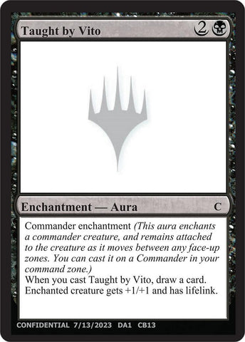 Image for Taught by Vito - Magic: The Gathering