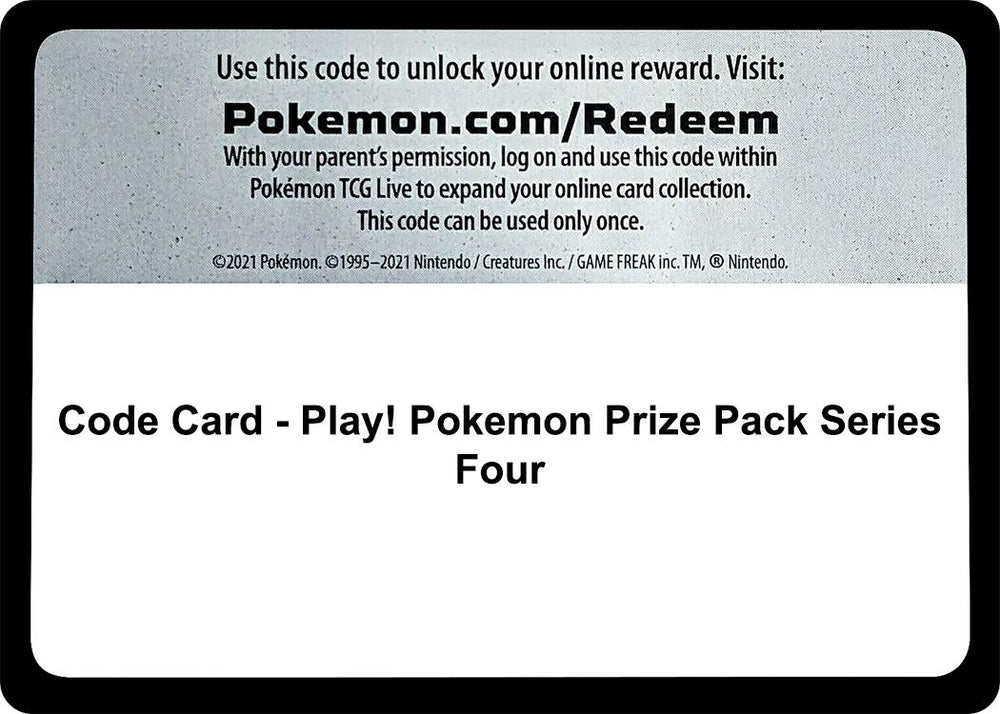 Image for Code Card - Play! Pokemon Prize Pack Series Four - Pokemon