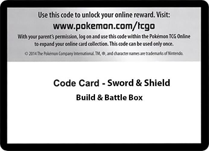 Image for Code Card - Sword & Shield Build & Battle Box (SWSH01) - Pokemon