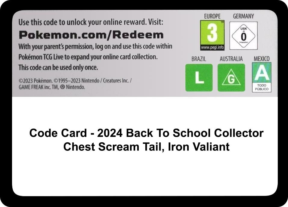 Image for Code Card - Back-to-School 2024 Collector Chest (MCAP) - Pokemon