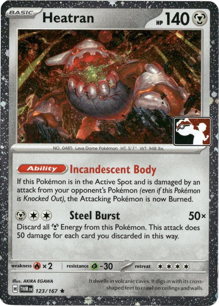Heatran (123/167) [Prize Pack Series Six]
