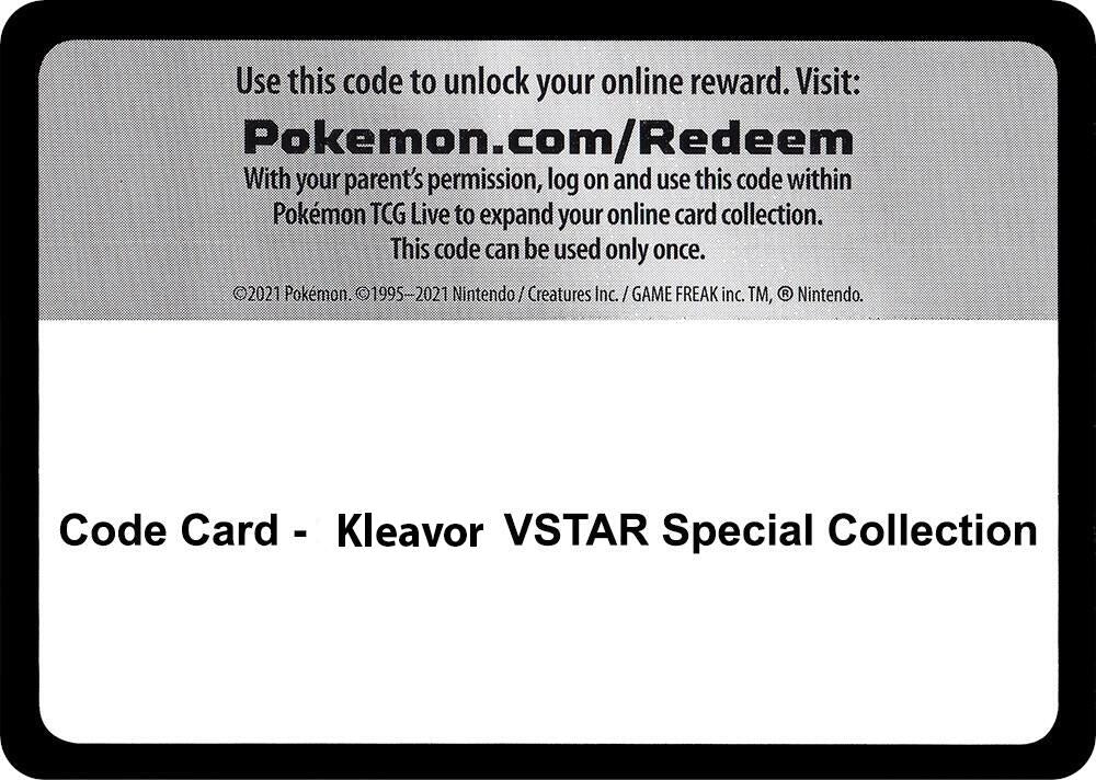Image for Code Card - Kleavor VSTAR Special Collection (MCAP) - Pokemon