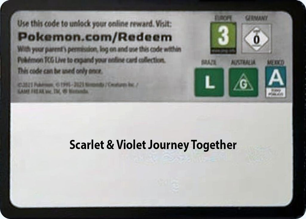 Image for Code Card - Journey Together Booster Pack (JTG) - Pokemon