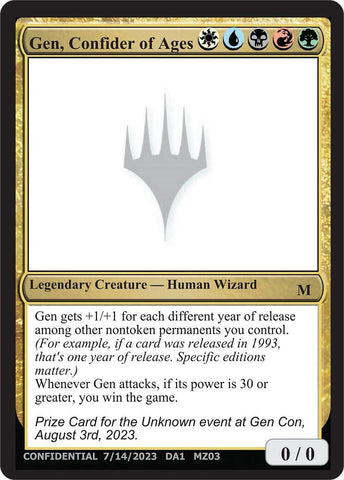 Image for Gen, Confider of Ages - Magic: The Gathering
