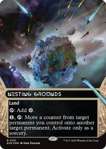 Nesting Grounds (0121) (Borderless) (Galaxy Foil) [Edge of Eternities: Stellar Sights]