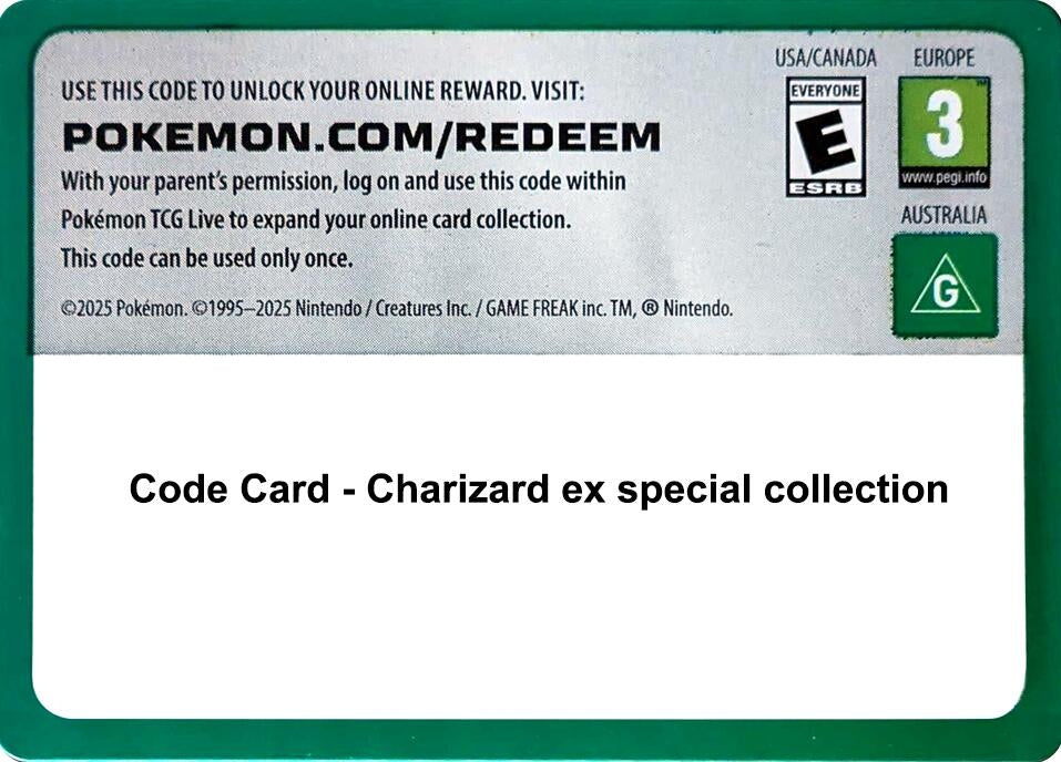 Image for Code Card - Charizard ex special collection (MCAP) - Pokemon