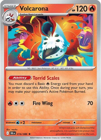 Volcarona (016/086) [Scarlet & Violet: Black Bolt]