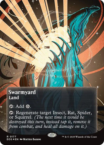 Image for Swarmyard (0177) (Borderless) (Galaxy Foil) (177) (EOS) - Magic: The Gathering