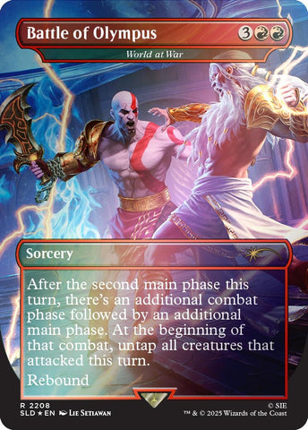 Image for Battle of Olympus - World at War (Rainbow Foil) (2208) (SLD) - Magic: The Gathering