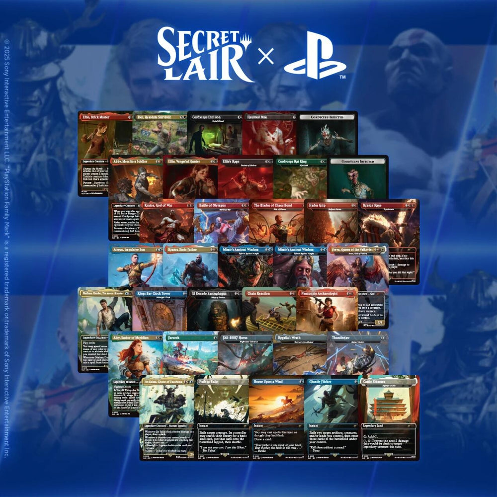 Image for Secret Lair x Playstation Superdrop: Non-Foil Trophy Bundle - Magic: The Gathering