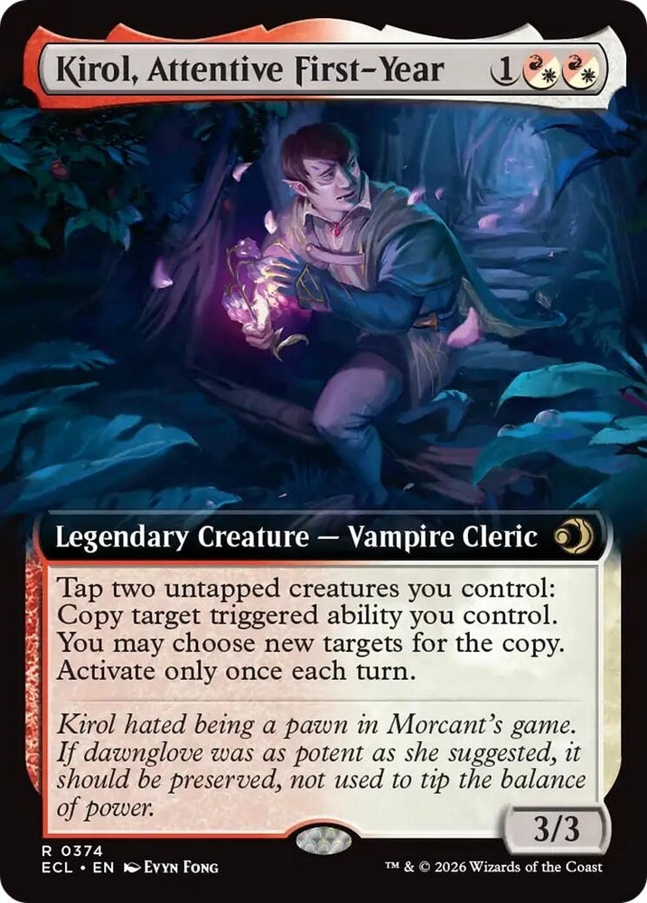 Image for Kirol, Attentive First-Year (Extended Art) (374) - Magic: The Gathering