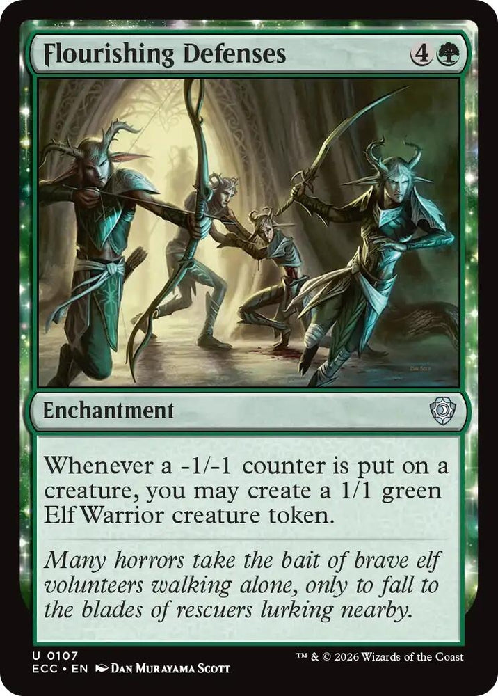 Image for Flourishing Defenses (107) - Magic: The Gathering