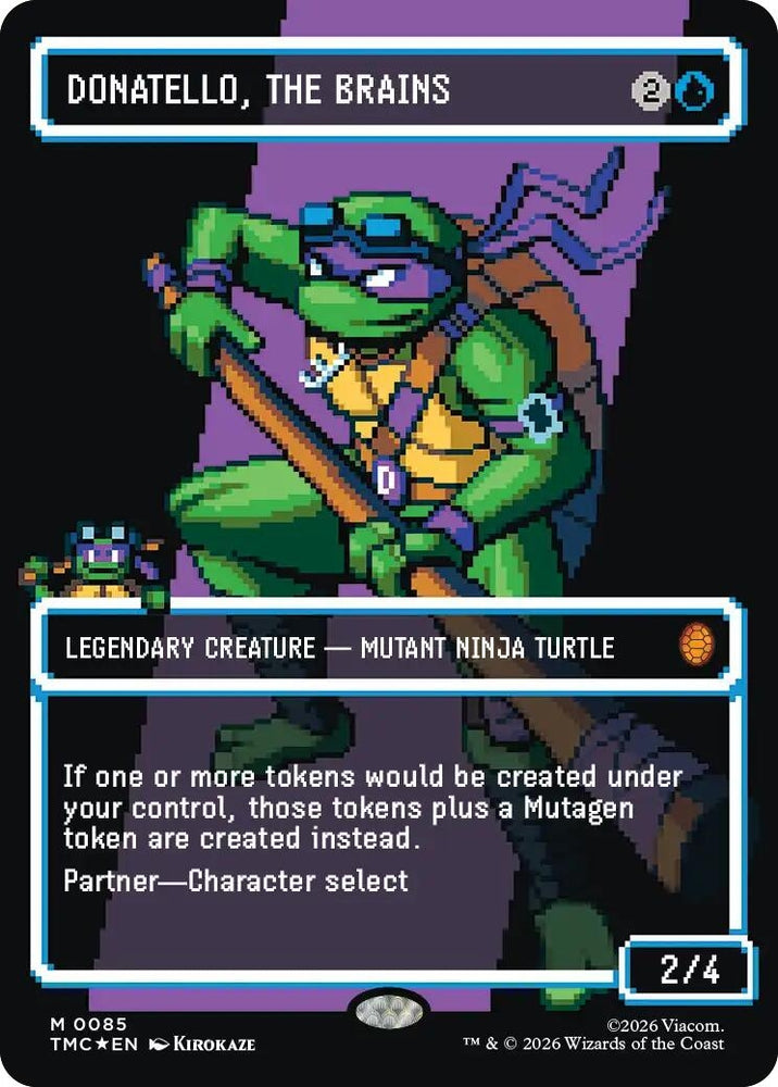 Donatello, the Brains (0085) (Borderless) (Surge Foil) (85) (TMC)