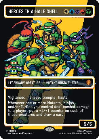 Image for Heroes in a Half Shell (0096) (Borderless) (Surge Foil) (96) (TMC) - Magic: The Gathering
