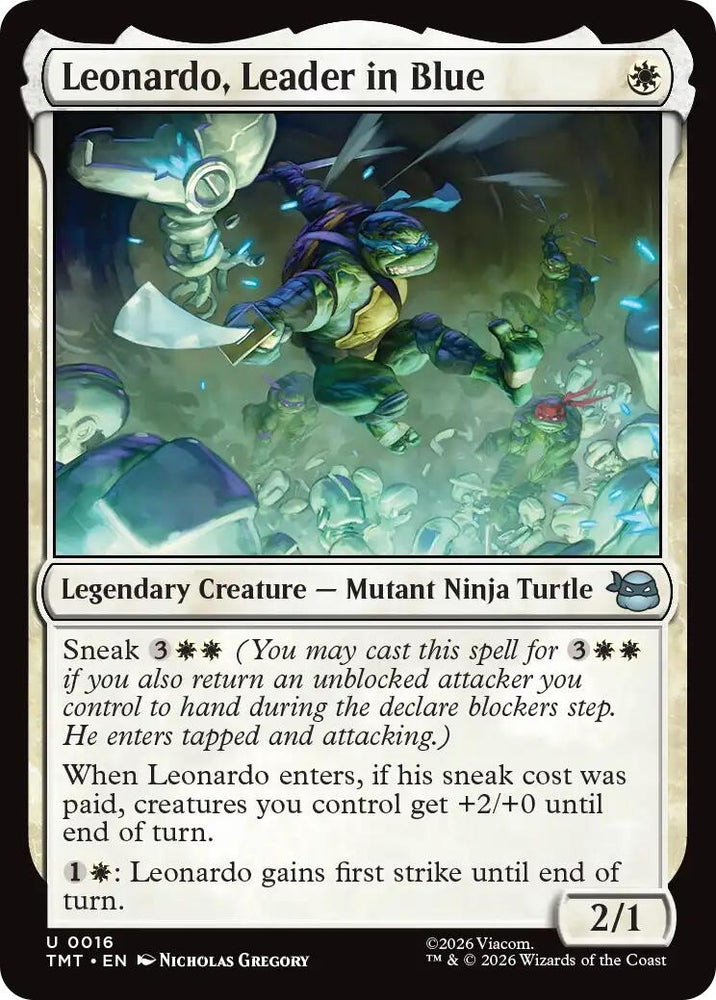 Image for Leonardo, Leader in Blue (16) (TMT) - Magic: The Gathering