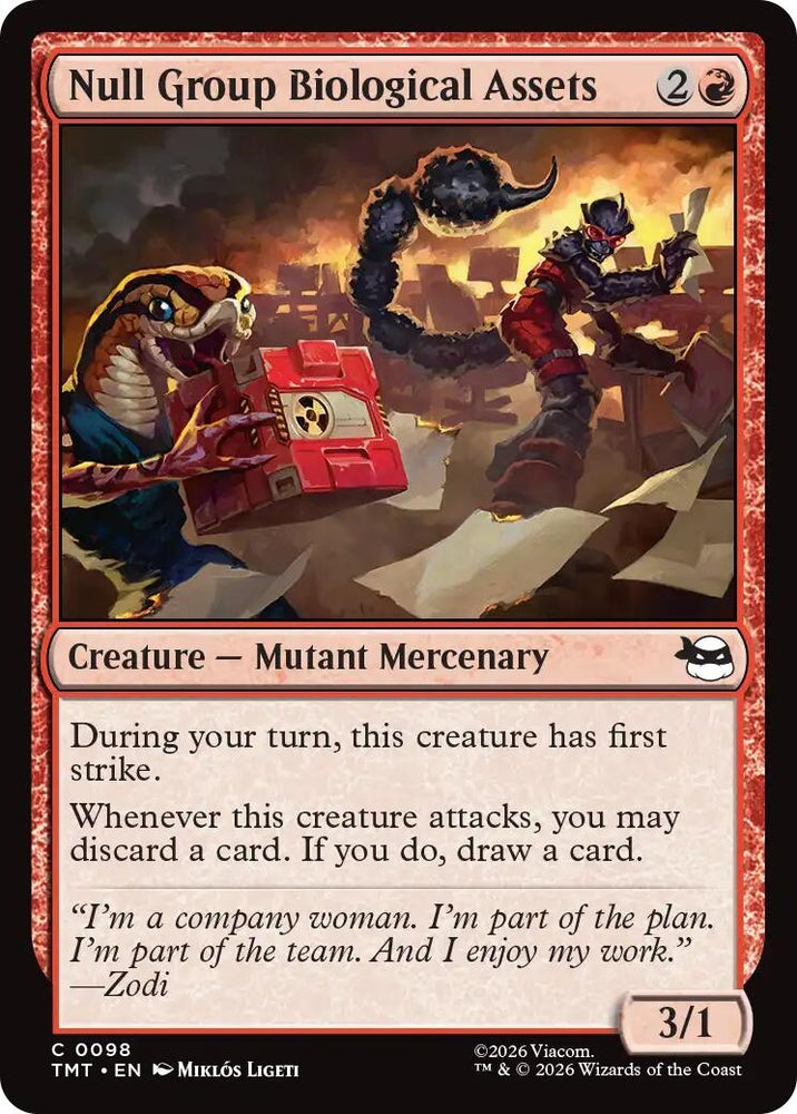 Image for Null Group Biological Assets (98) (TMT) - Magic: The Gathering